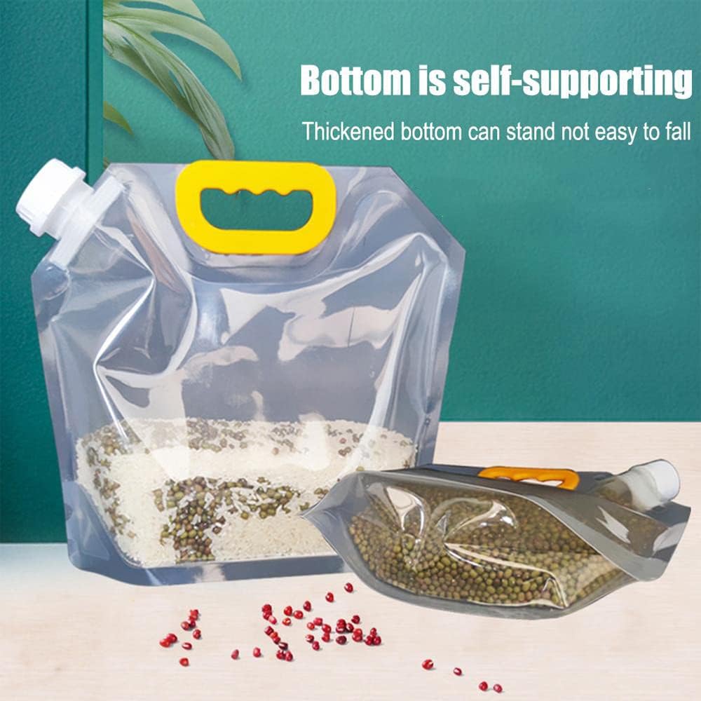 5 шт. многоразовых пакетов для хранения с ручкой и насадкой, дополнительный упаковочный пакет, пакет для сохранения свежести, герметичный пакет для заморозки с защитой от запаха