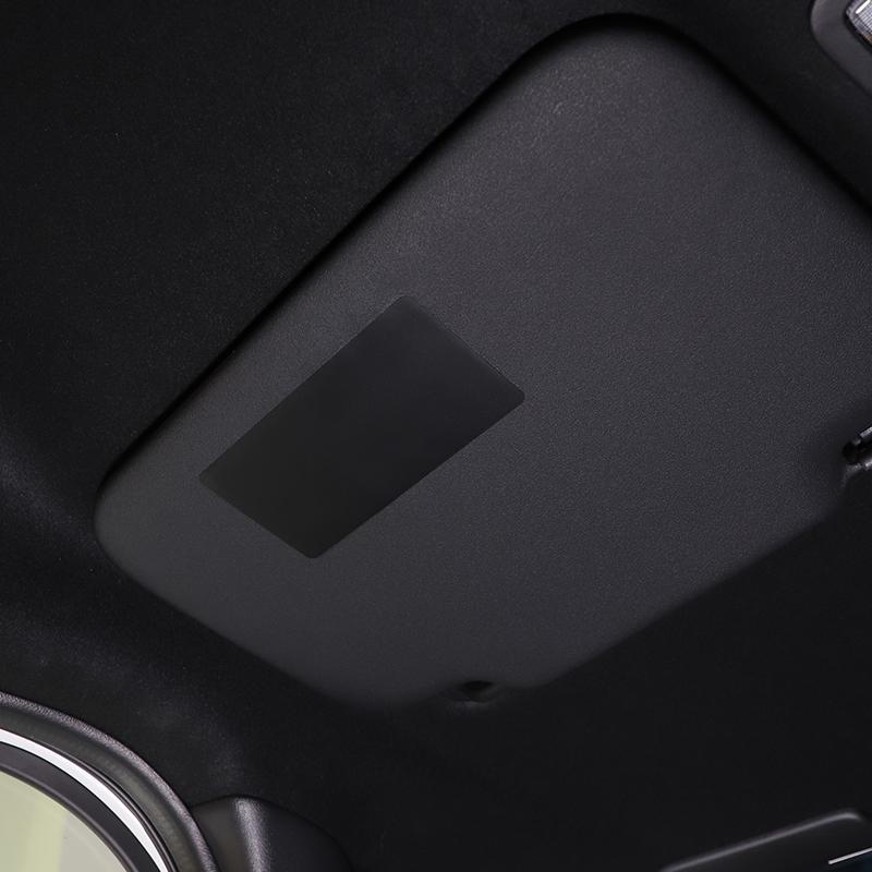 Для Honda N-BOX JF3 JF4 2017-ПВХ из углеродного волокна/черная центральная консоль автомобиля, косметическая наклейка на зеркало, отделка автомобиля