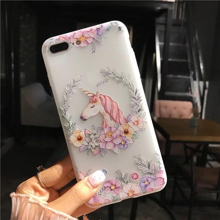 Чехол для iPhone 8 7 Plus X с цветочным узором 3D, милый, мягкий, силиконовый, ТПУ, задняя крышка