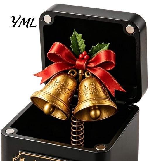 Kreative Weihnachtsstrumpffüller 3D-gedruckte Pop-Up-Zauberkiste mit Feder mechanismus, Weihnachts-Elemente/Engel/Stern Interaktive Ornamente, Festlich