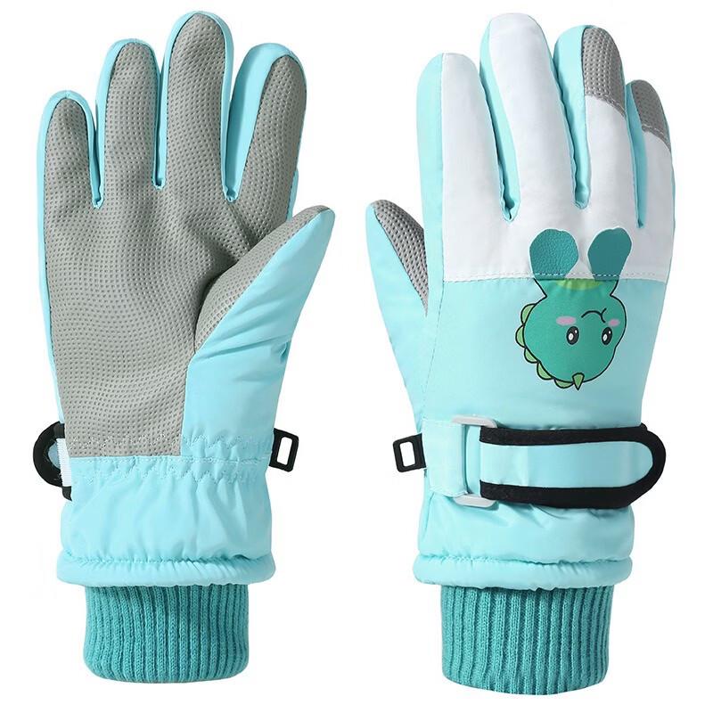 WOKE Kids Waterproof Warm Cartoon Ski Gloves