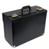 Synthetic Leather Flight Case Pilot Case 47cm Wide Gusset 20038 [J.C HAMILTON] [A3F Compatible] (Black