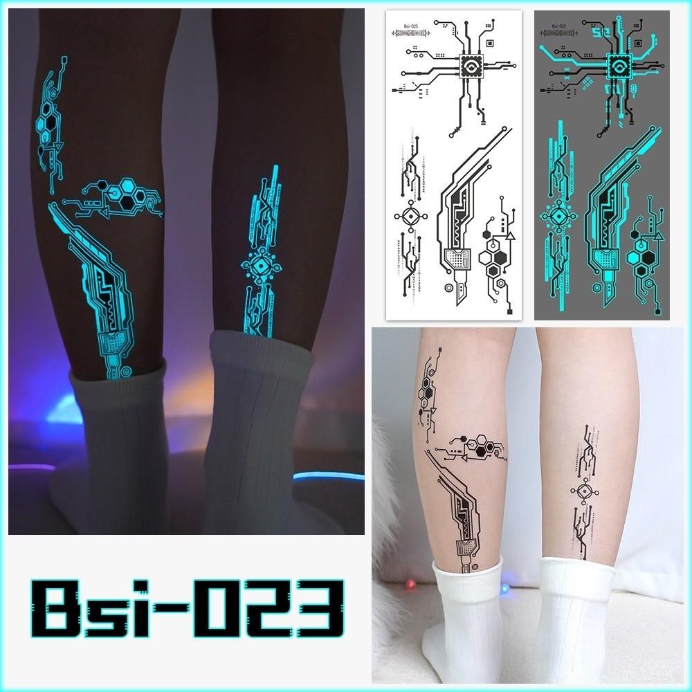Crack Mark Temporary Tattoo Stickers Glow In The Dark Halloween Tattoo Stickers Costume Party