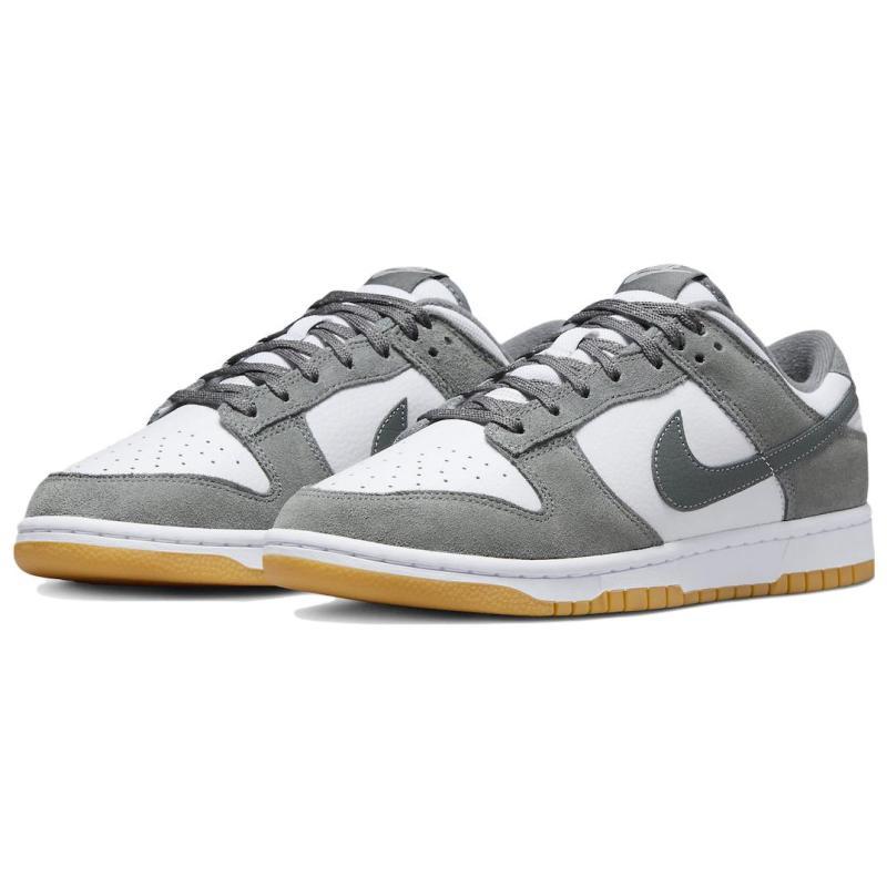 Nike Dunk "Grey Gum" Нескользящие Амортизирующие Низкие Кеды для Скейтборда Унисекс Белый Серый FV0389-100