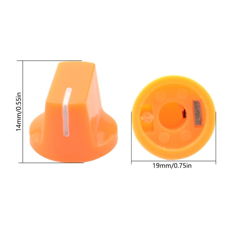 10 шт. Разноцветные ручки для педальных переключателей гитарных эффектов, колпачки для педалей гитарных эффектов