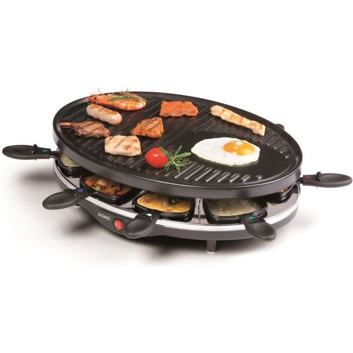 DOMO Raclette Appliance - DO9038G - Up To 8 People - Non-stick Coating
