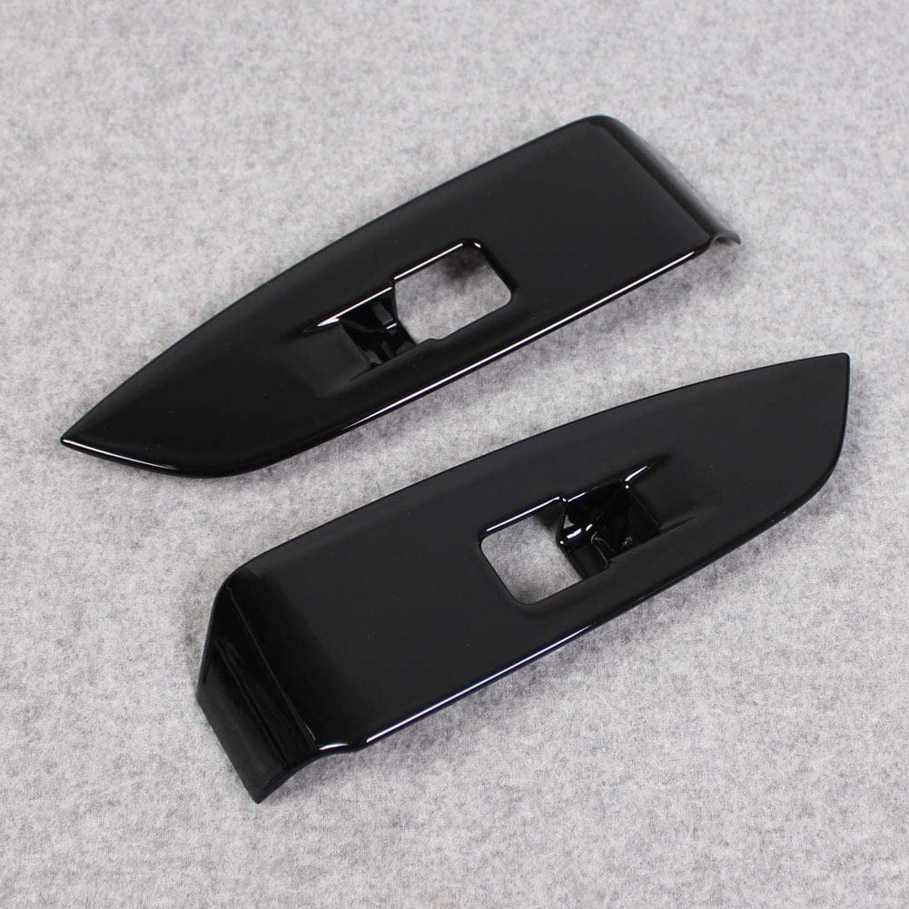 Car with Mazda DK Series and Side Door Window Lifter Aftermarket Window Switch Panel Bezel Piano Black N&B [Icey Parts] "Compatible CX-3 (2015 Later)"