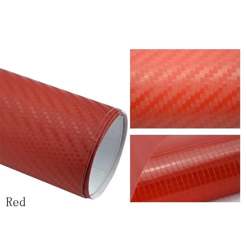 Practical Black Decal Car Roll Wrap Sticker Vinyl 3D Carbon Fiber DIY Film Sheet