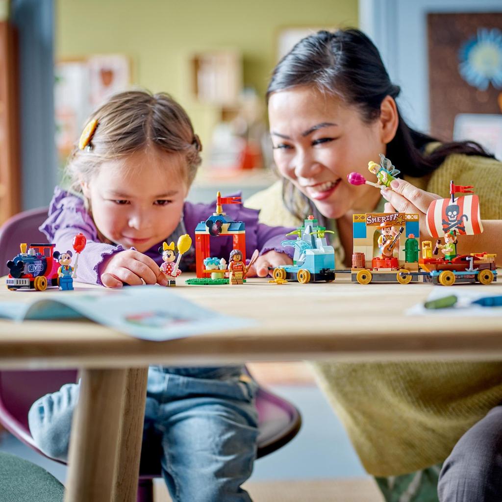 LEGO Disney Happy Train Toy Gift Birthday Block Educational Christmas Boys Girls Kids 4 Years Old 5 Years Old 6 Years Old Play House