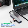 7 в 1 USB 3.0 концентратор USB C концентратор Type C на USB SD TF адаптер 5 Гбит/с высокоскоростная передача данных Type C док-станция для ПК/ноутбуков/MacBook Pro