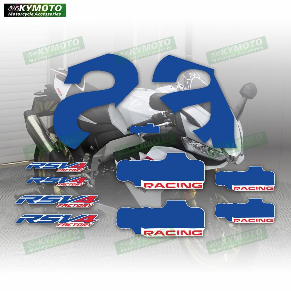 Для Aprilia RSV4 2021 2022 2023 2024 Аксессуары для мотоцикла Наклейка на обтекатель Полная светоотражающая водонепроницаемая наклейка на весь мотоцикл Комплект для всего мотоцикла