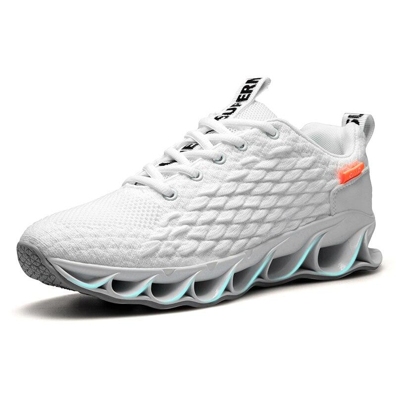 Мужская повседневная обувь с рыбьей чешуей, мужские кроссовки, модная подошва с лезвием, Новое поступление, кроссовки для мужчин, спортивная обувь, дышащая