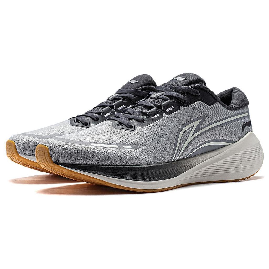Li Ning MINE V2 Амортизирующие Скользкие Устойчивые к истиранию Низкие Повседневные Беговые Кроссовки Мужские Кирпично-серые ARST053-5