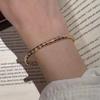 Вдохновение Дизайн Глянцевый Ретро Вплетающиеся Алмазы инкрустация Браслет Легкая Роскошь Стиль Наслоения Браслет Банкет Подарок