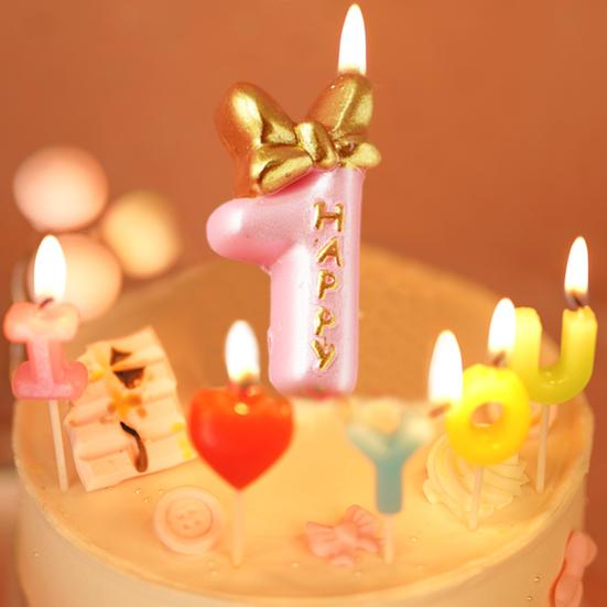 Портативные свечи для торта, изысканное привлекательное украшение, 0-9, цифровые