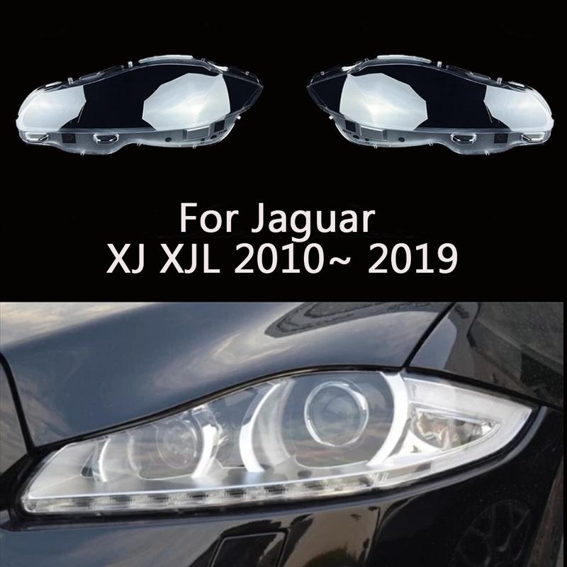 Стекло фары для Jaguar XJ XJL 2010~ 2019 переднее Автомобильный корпус фары Защитное стекло фары Отражатель фары Абажур фары Корпус фары