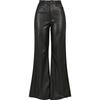 Pantalon Femme - Urban Classics - Large - Taille Haute - Cuir Synthétique - 5 Poches