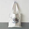 Ladies Cute Snail Cartoon Pattern 90s Shopping Bag Eco-friendly Shopping Shoulder Bag Fashion Funny Print Handbag Canvas Handbag