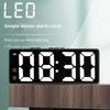 1PC LED Зеркало Настольные Часы Цифровой Будильник Повтор Дисплей Время Настольные Электронные Настольные Часы Настольные Часы