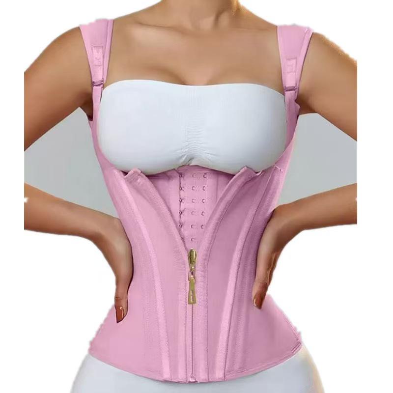 Tummy Control Zipper & Hook Latex Waist Trainer Vest