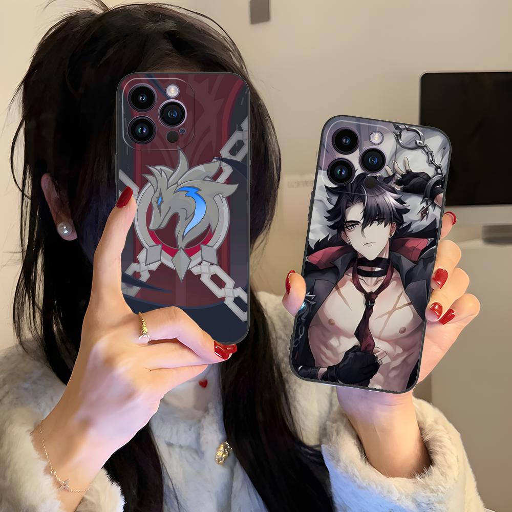 Игровой чехол GI Wriothesley Матовый ТПУ для мобильного телефона iPhone 17 16 15 14 13 12 11 X XR XS 8 7 Air Pro Max Plus Mini Цветная обложка