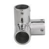 Marine 316 Stainless Steel Rail Fittings 90° 3 Way Corner Elbow Tubing Boat Handrail Fitting 22/25/30/32mm Marine Hardware