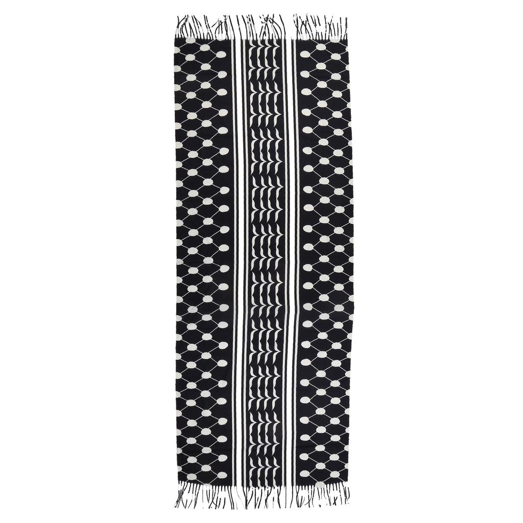 Adult Arab Style Pray Keffiyeh for Wedding Church Outdoor Travel Keffiyeh with Long Tassels Hot Weather Supplies