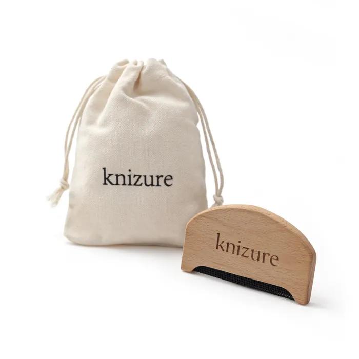 Wood sweater care brush