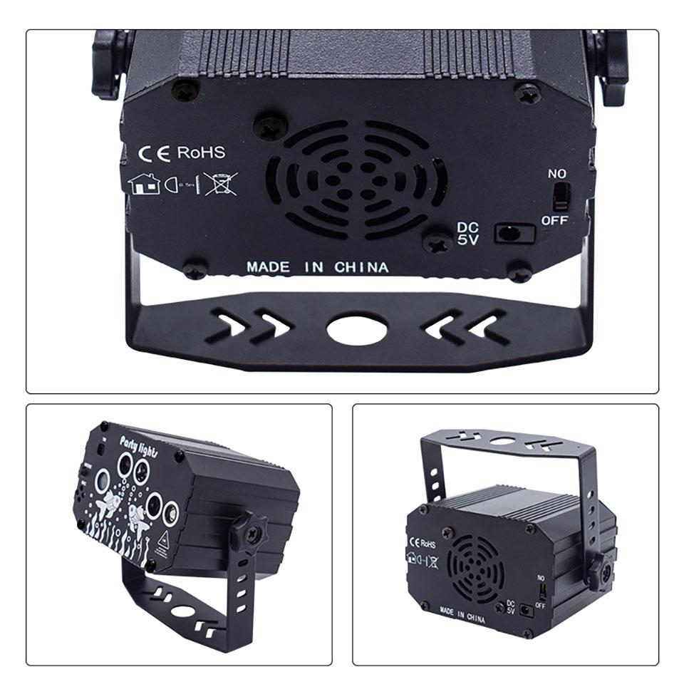 Светодиодный сценический светильник с рисунком Авроры, RGB лазерный проектор, лампа для диско-вечеринки, клуба, DJ-освещения