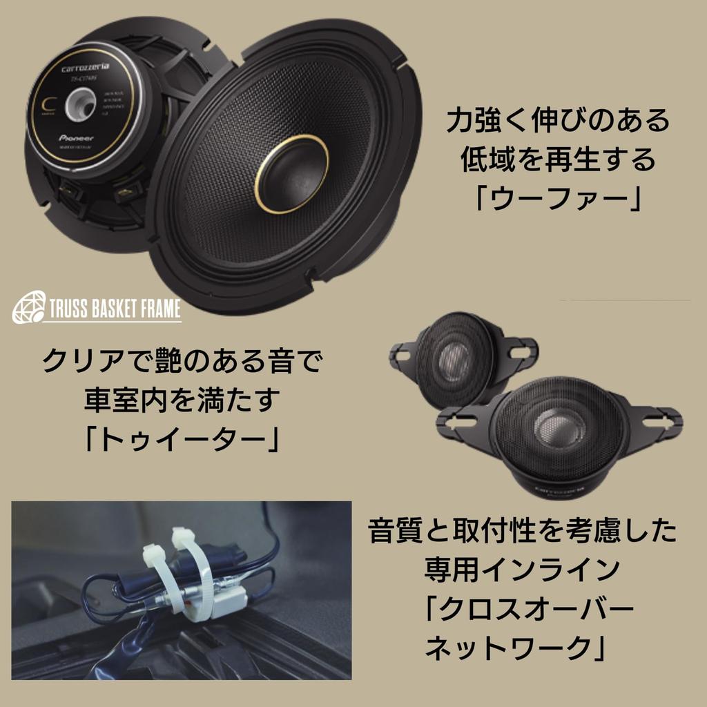Pioneer Speaker 17cm Custom Fit Speaker Separate 2 Way High Resolution Compatible Carrozzeria TS-C1746S