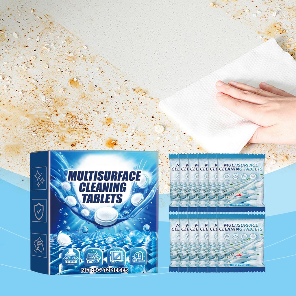 Очистка и удаление накипи с различных поверхностей, легко удаляемые пятна, шипучие таблетки с сильным моющим средством