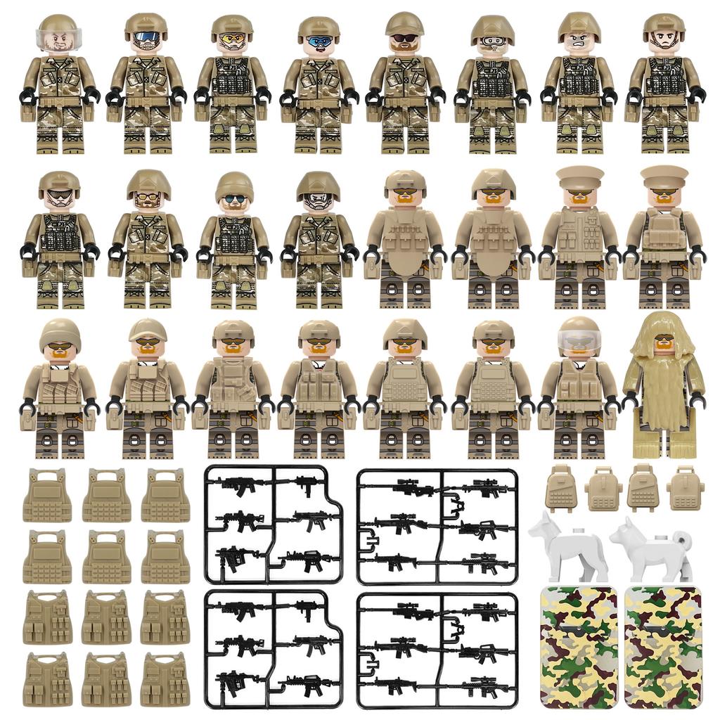 Набор кукол полиции спецназа, детские строительные блоки, игрушка-головоломка для мальчиков, кукла-головоломка