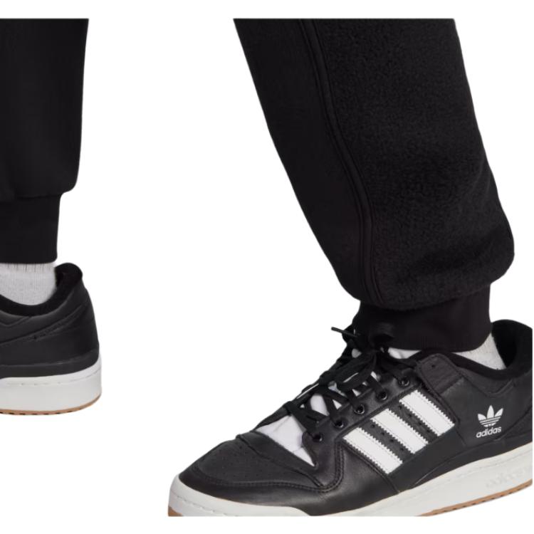 Adidas Оригинальные мужские спортивные брюки FW23 с принтом логотипа и эластичной талией, черные, II5791