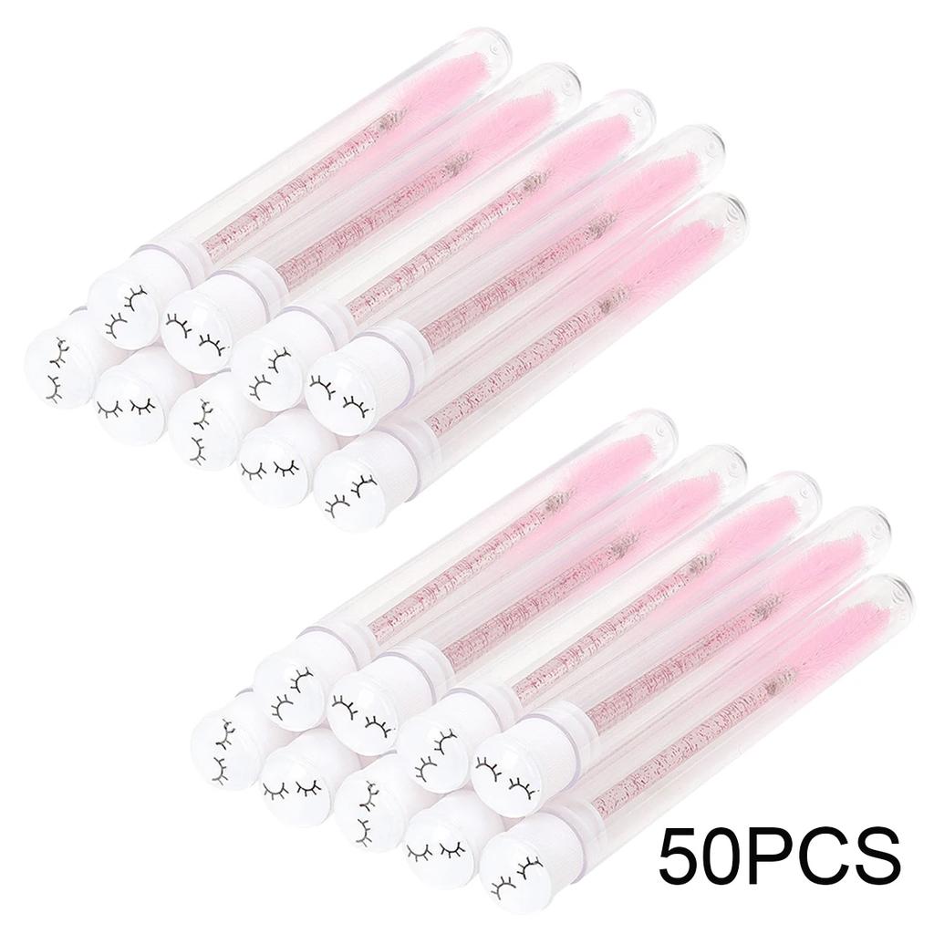 25/50 шт. Тубы для щеточек для ресниц, Кристальные палочки для туши для ресниц, Расческа для бровей, Контейнер-спули, Кисти-аппликаторы для ресниц, Инструменты для макияжа