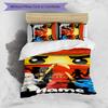 3pcs Custom Name Cartoon Lego Ninjago Bedding Set Duvet Cover Closure Includes 1 Duvet Cover & 2 Pillowcases for All Seasons Bedroom Decor