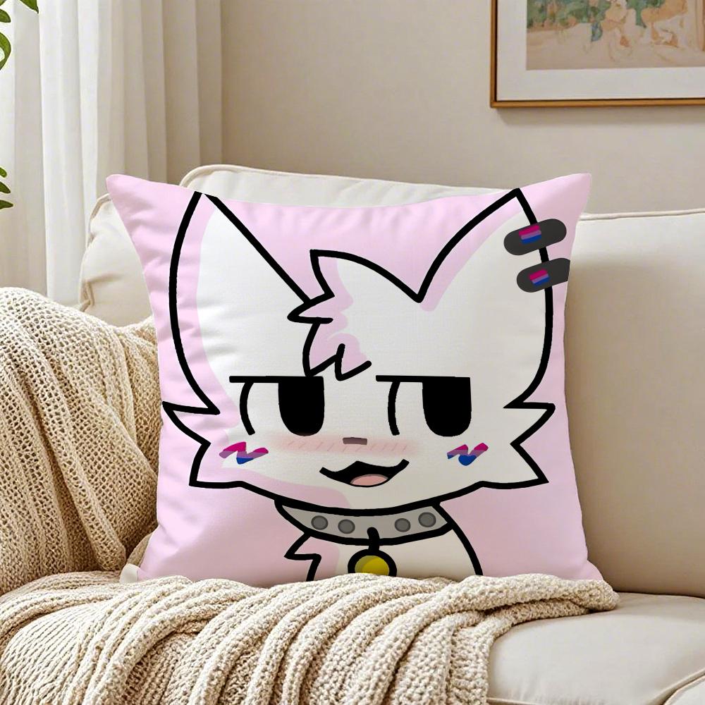 meme cute SSilly Cat Cushion Cover Pillowcase Antidustmite living Room Sofa Decor Cushion Room