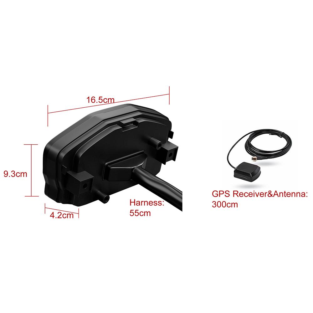 Universal Motorcycle LED LCD GPS Speedometer Digital Backlight Waterproof Odometer Tachometer For 2,4 Cylinders Motor Car