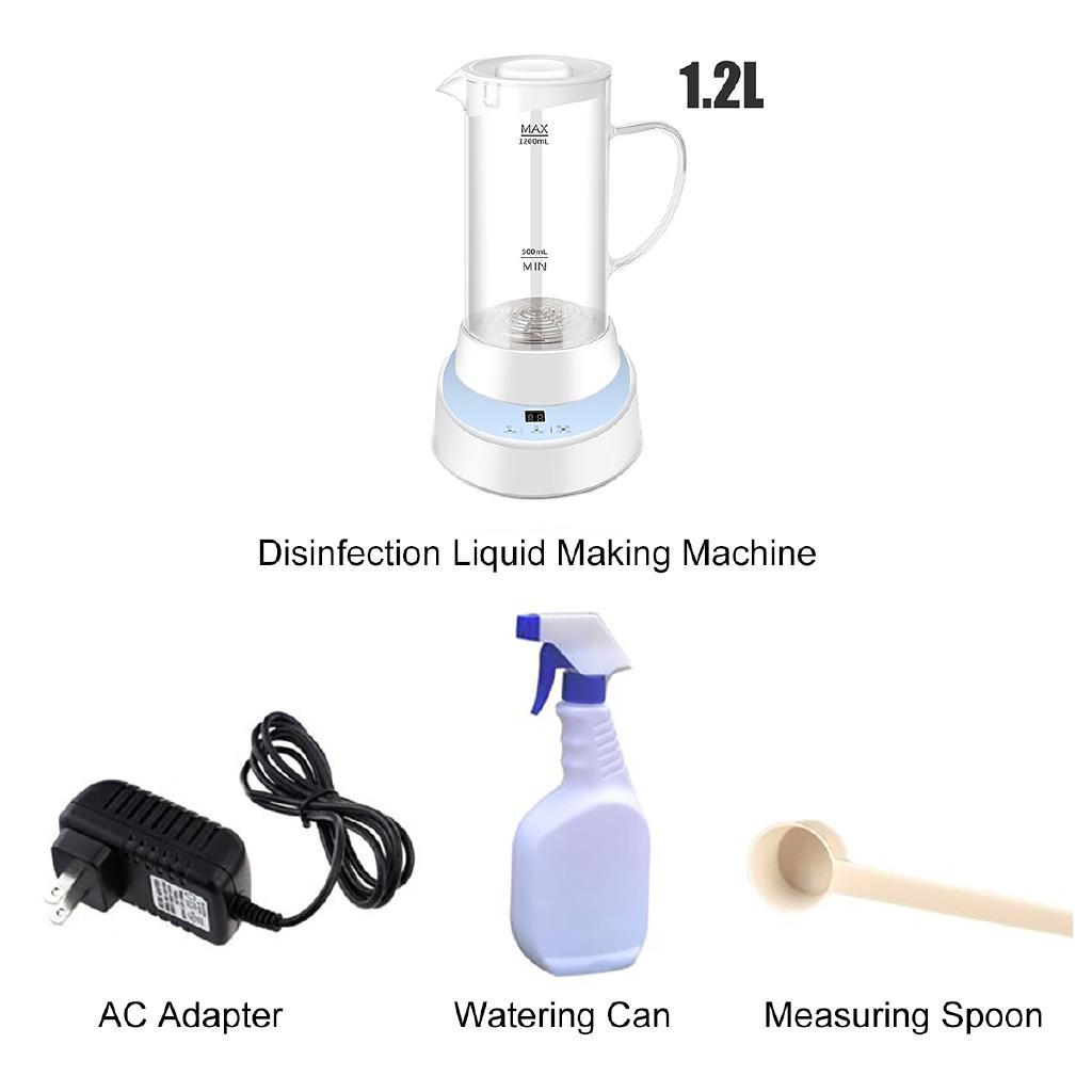 Машина для дезинфекции воды гипохлористой кислоты, спрей, генератор гипохлорита натрия, здоровая бытовая дезинфицирующая машина 1,5 л