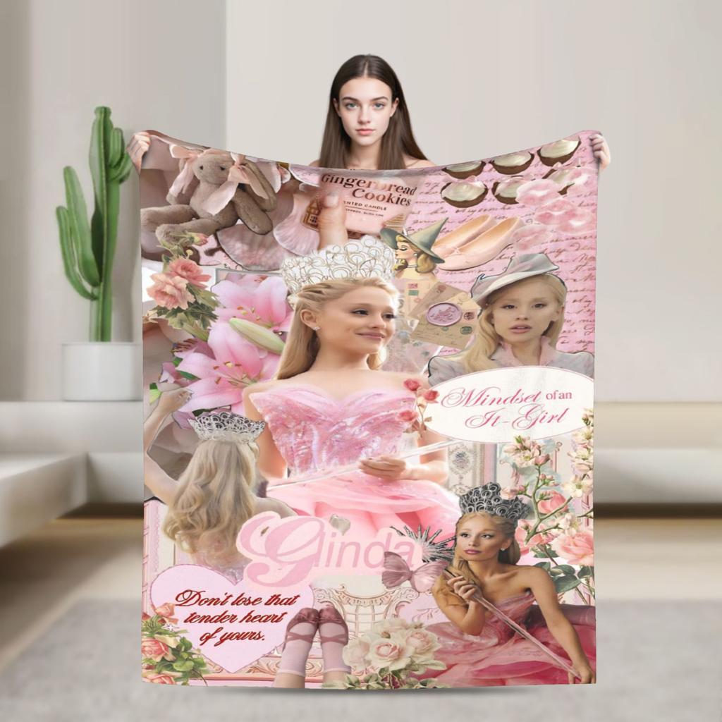 Злой Кино Плед Элфаба Глинда Фланель Смешной Мягкий Плед Для Кровати Дивана Текстильный Декор