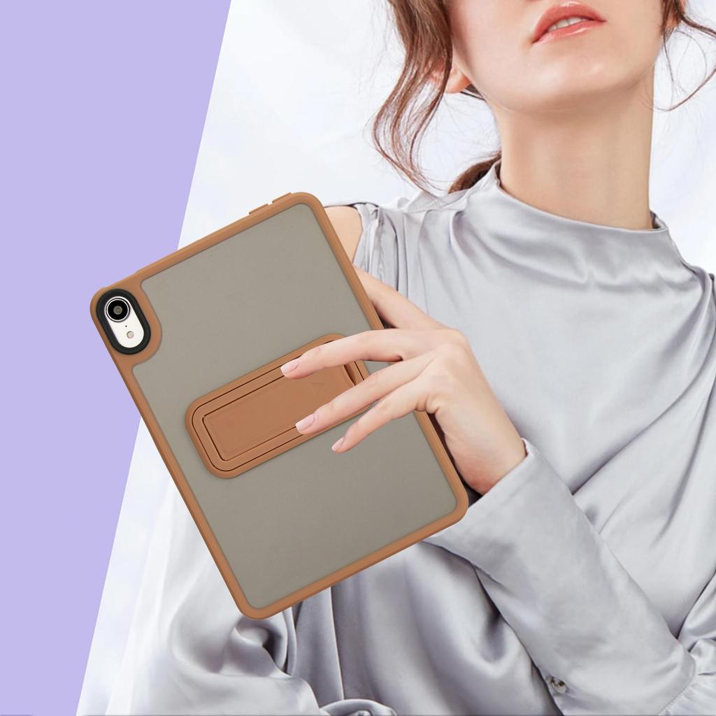 Для iPad мини (2024)/(2021) Чехол с подставкой TPU+PC с покрытием Soft-Touch для планшета