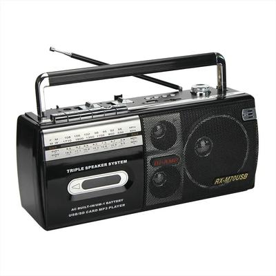 Ретро портативный старомодный ностальгический кассетный магнитофон, FM-радио с динамиком, Bluetooth-аудио MP3-плеер