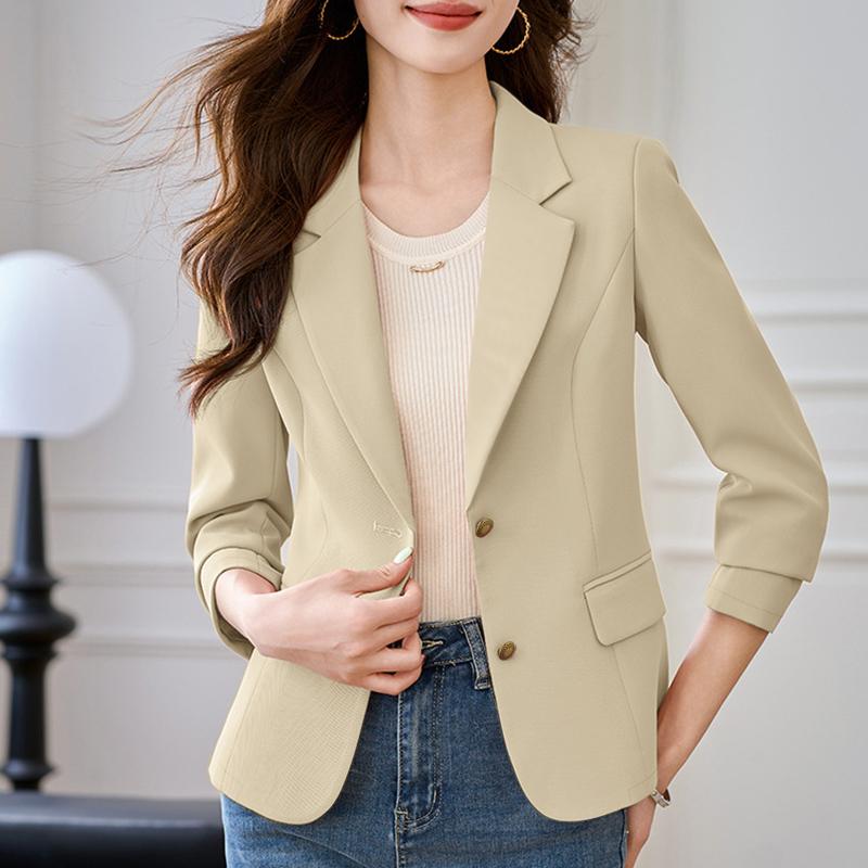 ZANZEA Женский повседневный тонкий кардиган с длинным рукавом и отложным воротником, верхняя одежда