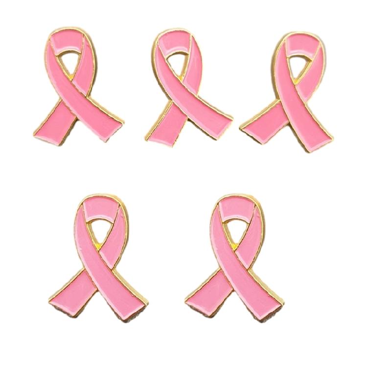 Значки awareness рака молочной железы Маленькие значки-ленты Металлическая брошь Значки ленты надежды Подарок для девочек Женщин Одежда для девочек
