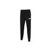 Logo Print Elastic Waist Long Mid Rise Knitted Sports Pants Men Bottoms Black 671982-01