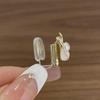 Невидимые серебряные серьги-иглы без проколов с мягкой подушечкой для безболезненного ношения