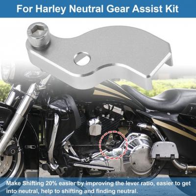 Помощник переключения на нейтральную передачу для Harley Davidson Touring Softail 18-25 Серебристый тон