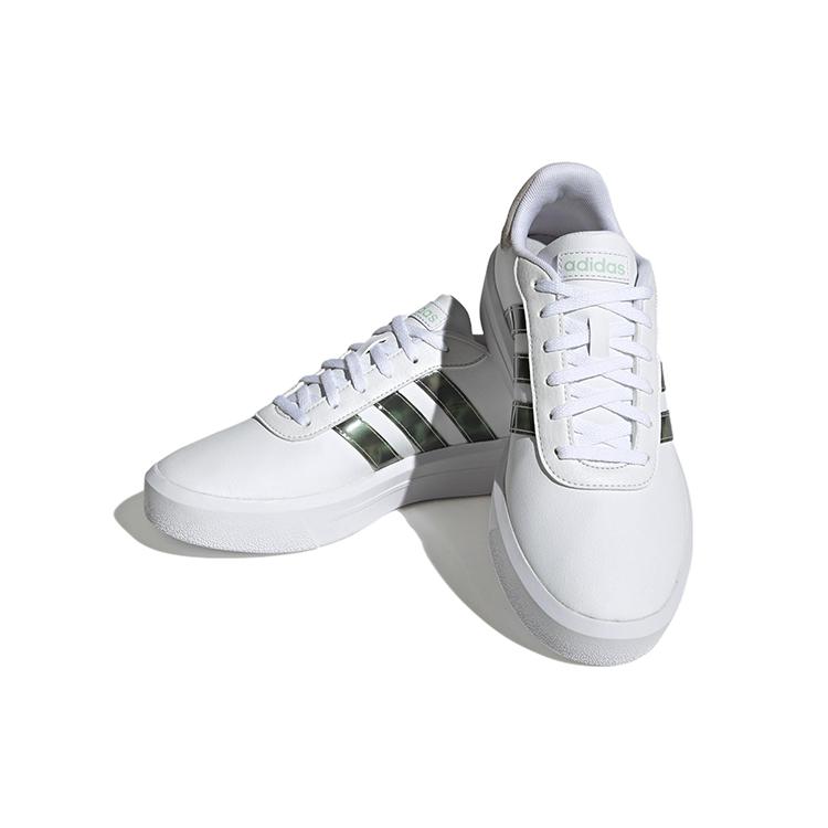 adidas Женские кроссовки Neo Court Platform 'White Green' HP9434