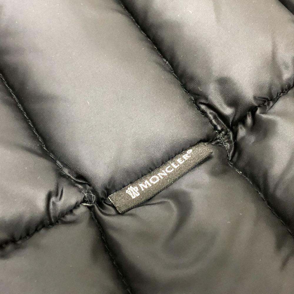 MONCLER logo Long Down Jacket Apparel Down jacket Nylon Black