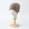 Women's Cashmere Hat 30% Cashmere 70% Wool Women's Autumn and Winter Cashmere Headscarf Soft and Warm