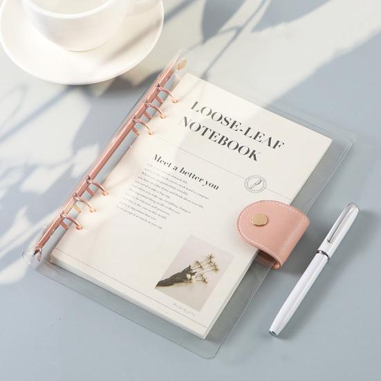 Planner Notebook Simple Style Easy To Carry Transparent Journal Book Loose-leaf Notepad for Students